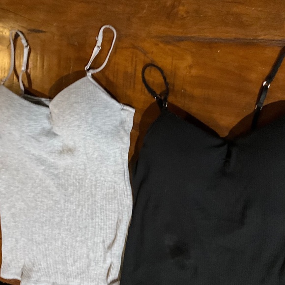 Energie Two, Black & Gray Tank Tops with Built in Bras Sz Med - Picture 2 of 15